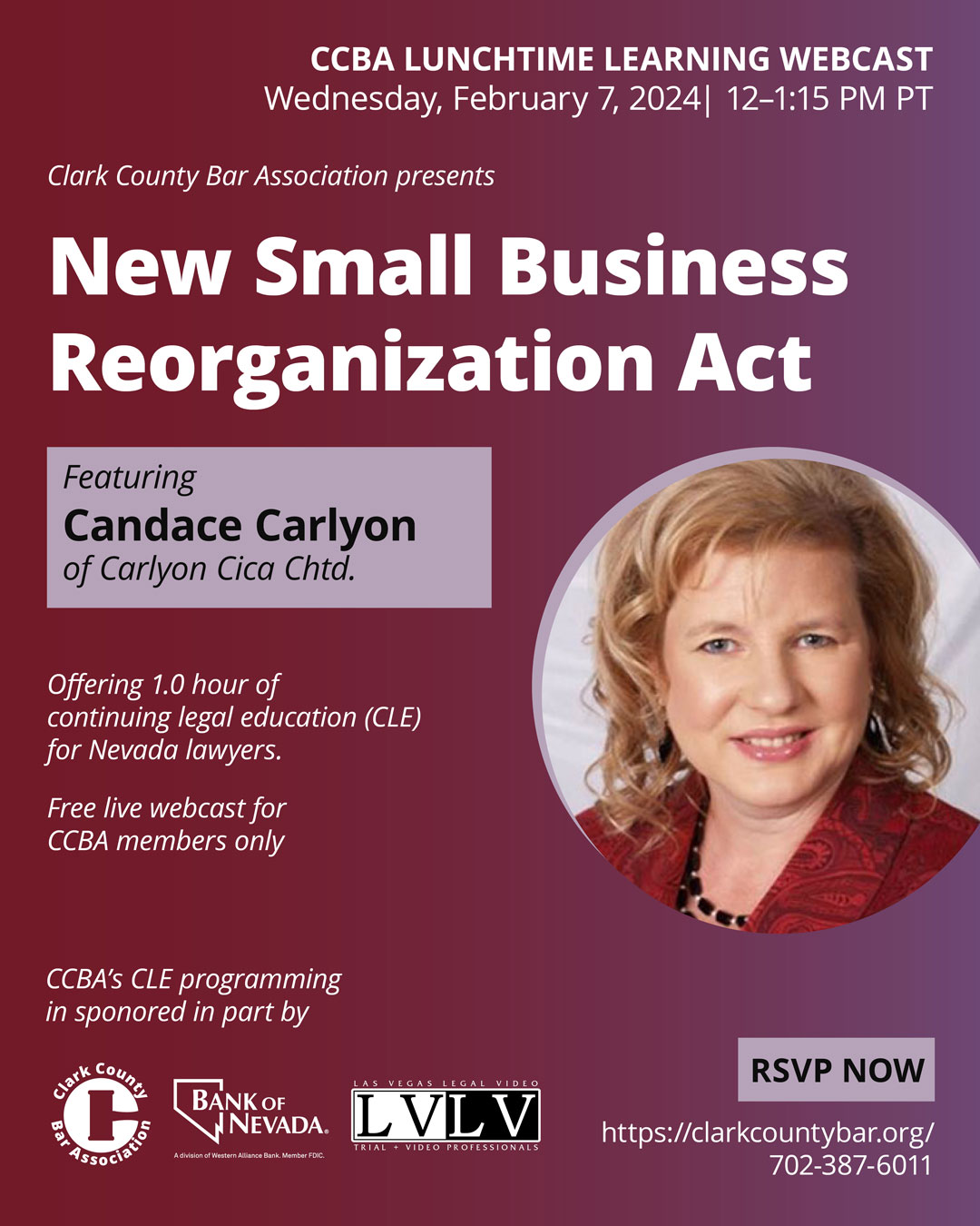 New Small Business Reorganization Act CLE Free For CCBA Members On